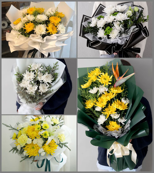 山东莱芜莱城区鹏泉街道陈梁坡村白事花束代送